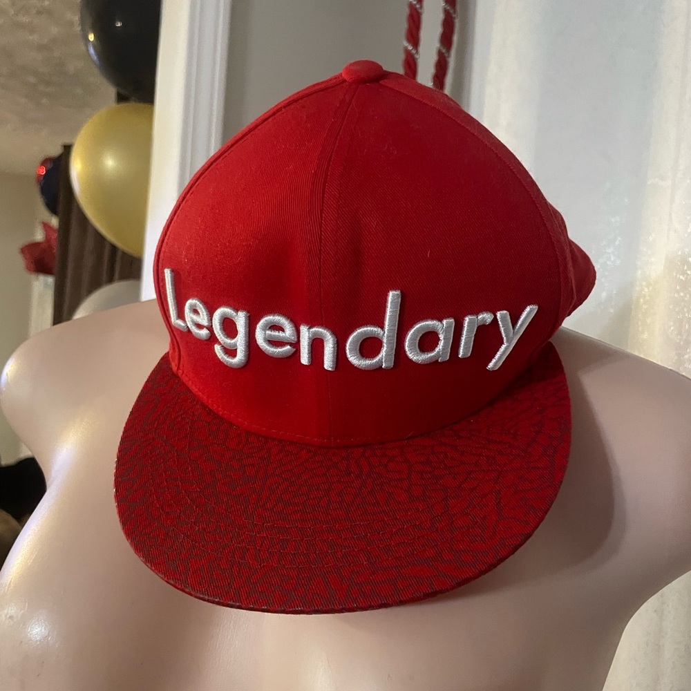 Legendary Hustler Hollywood Vibrant Red Cap one size Red hat adjustable